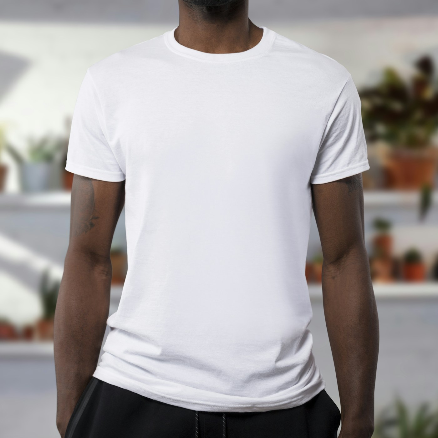 White cotton oxford shirt